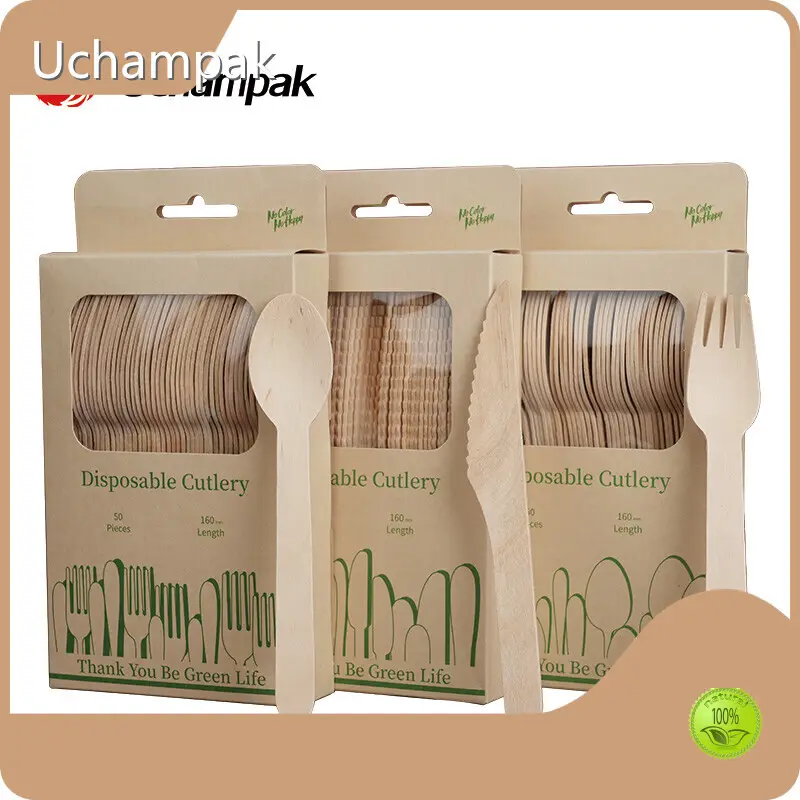 Compostable Forks and Spoons by Uchampak 1