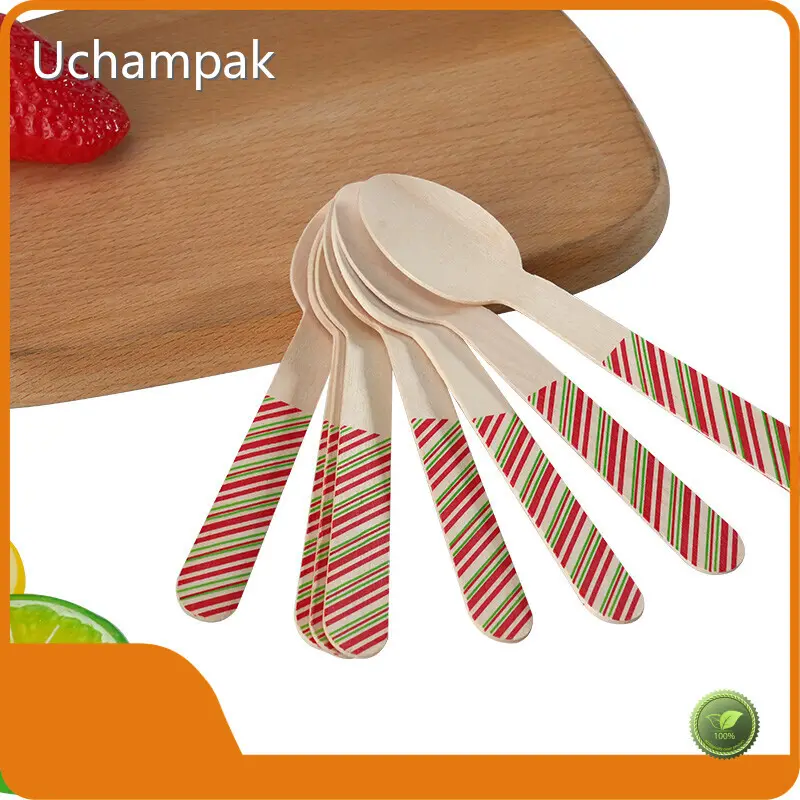 Disposable Bamboo Cutlery Set Wooden Cutlery Wholesale - Uchampak 1