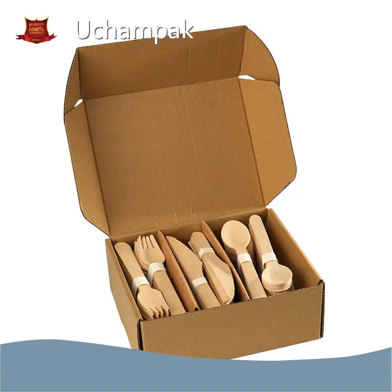 Uchampak Bamboo Spoons Disposable Bamboo Spoons Disposable Factory Direct Supply 1