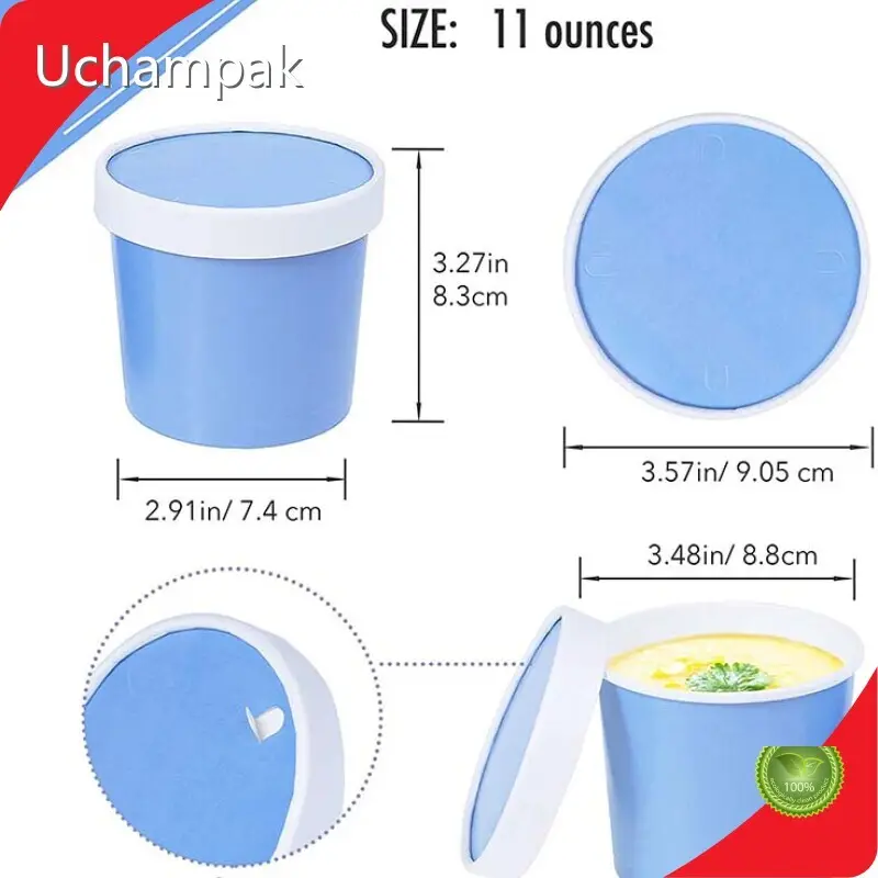 Eco Friendly Disposable Bowls Paper Bucket Wholesale - Uchampak 1