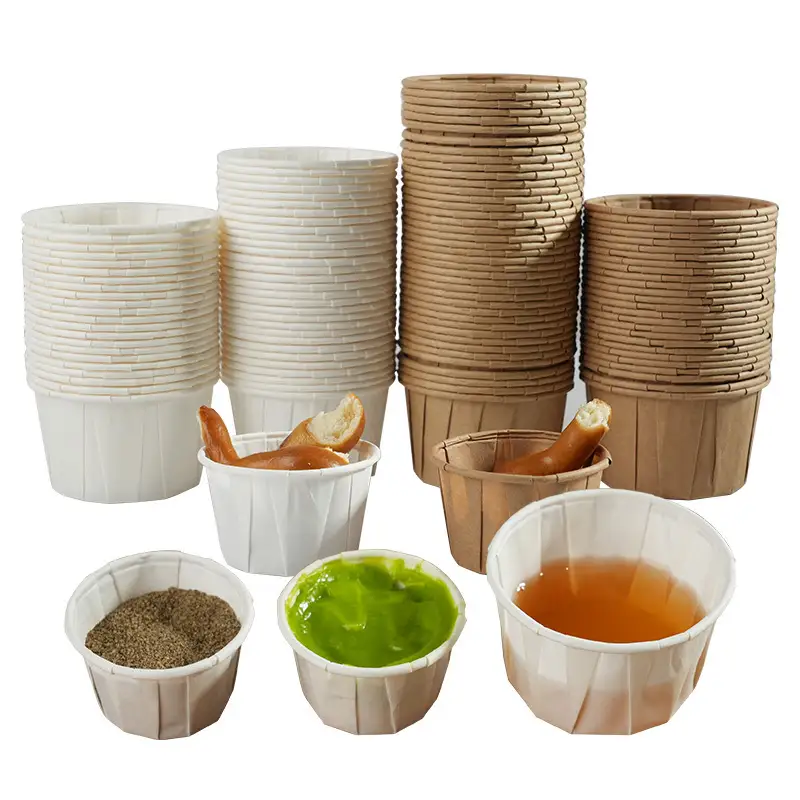 Uchampak Wholesale Portion Cups – Biodegradable Cups for Tasting, Dips & Sauces 1