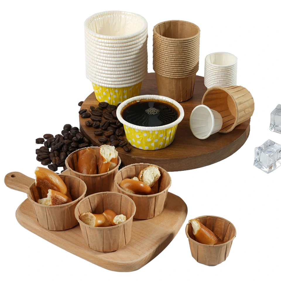 Uchampak Bulk Sampling Cups – Greaseproof Paper Cups for Food & Beverage Trials 1