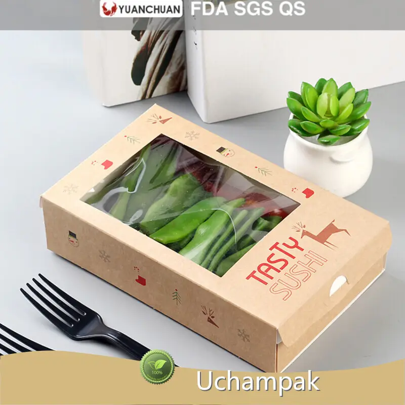 Uchampak Brown Paper Boxes for Food Brown Paper Boxes for Food Series 1