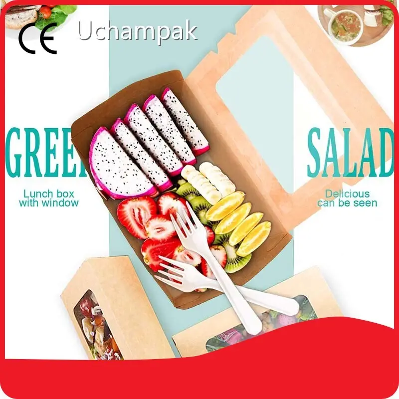Uchampak Custom Paper Lunch Box Custom Paper Lunch Box with Good Price 1