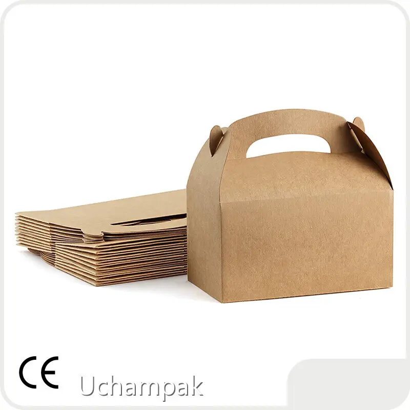 Kraft Popcorn Boxes Fast Food Boxes Wholesale - Uchampak 1