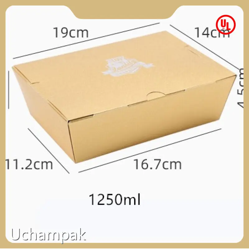 Fast Food Boxes Paper Lunch Box with Window for Coffee Shops with Custom Services 1