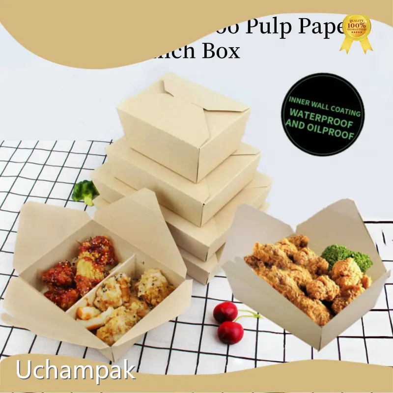 Durable Paper Lunch Boxes with Handles for Takeaway Food Packaging 1