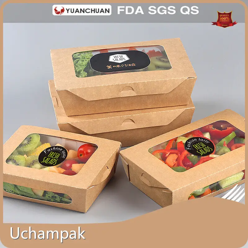 Uchampak Kraft Sandwich Box Directly Sale 1