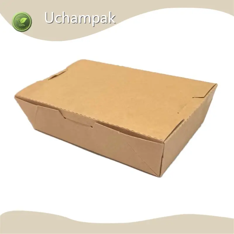 Uchampak Paper Lunch Box with Window Paper Lunch Box with Window Factory Price 1