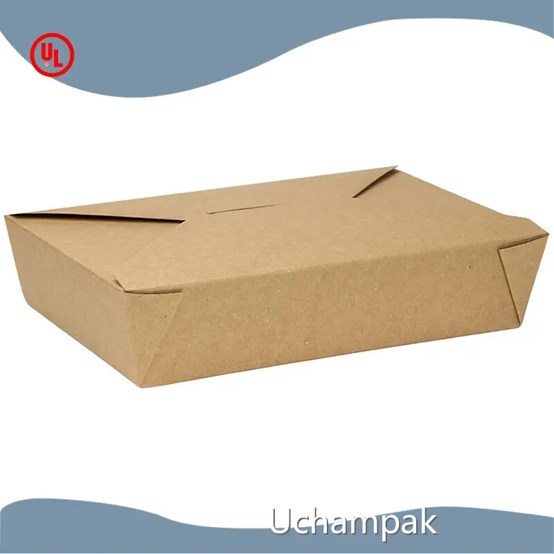 Uchampak Brown Paper Lunch Boxes Made in China 1