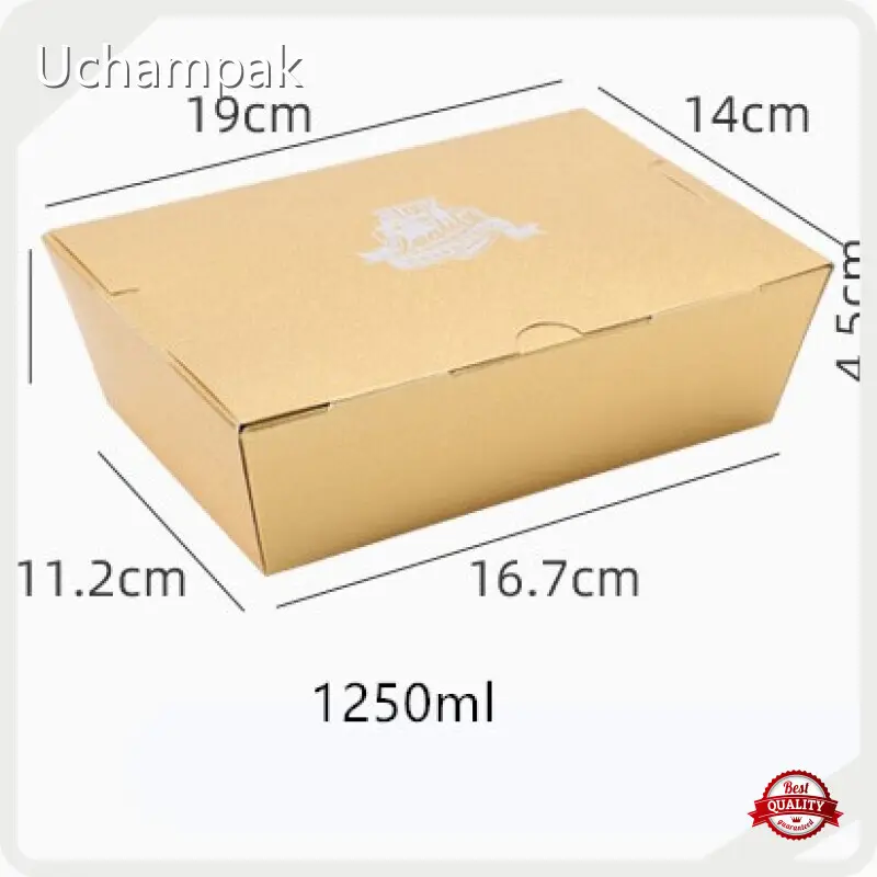 For Food Trucks Cardboard Lunch Boxes Wholesale by Uchampak 1