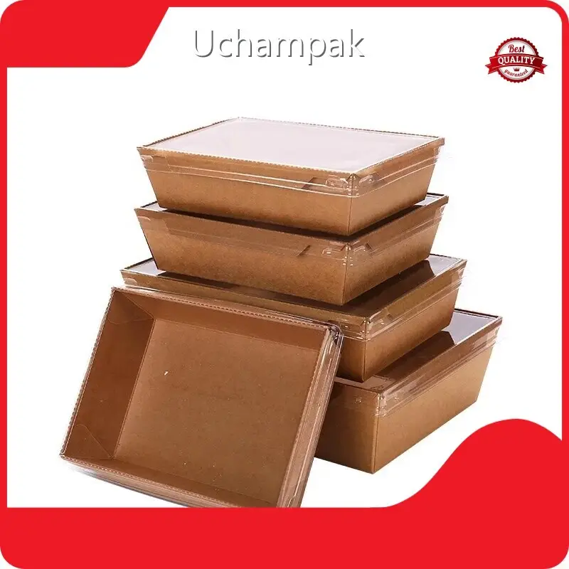 Meal & Bento Boxes Paper Lunch Box with Window for Casual Supply 1