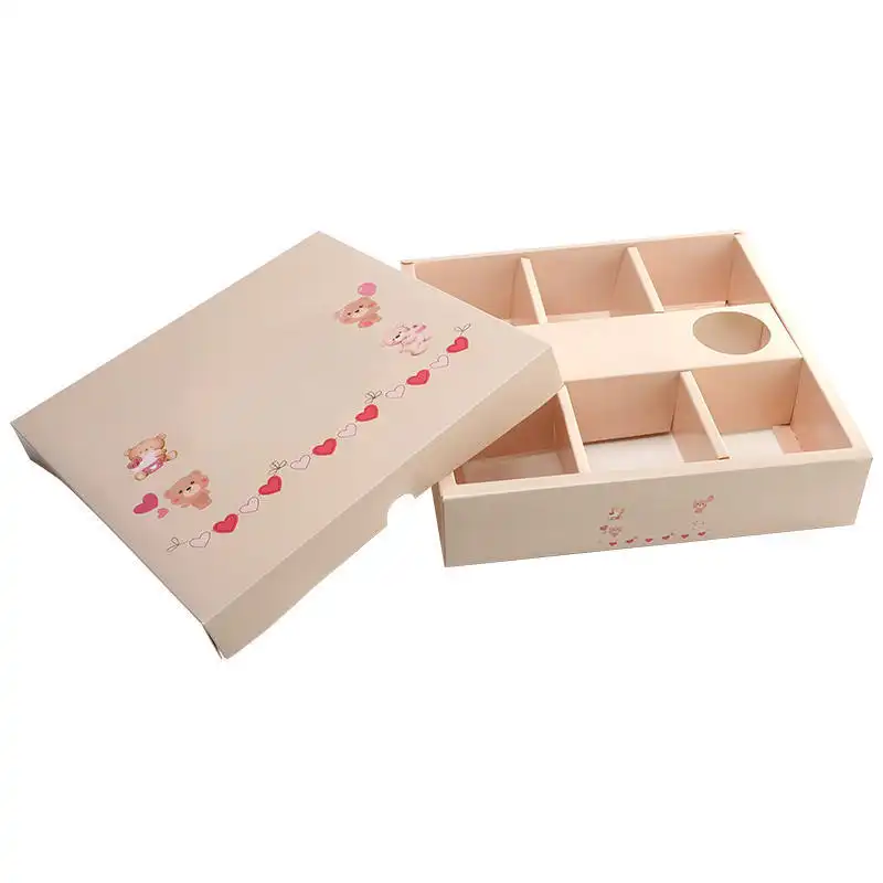 Uchampak Custom Multi-Compartment Dessert Boxes – Eco Insert Divider for Bakery Packaging 1