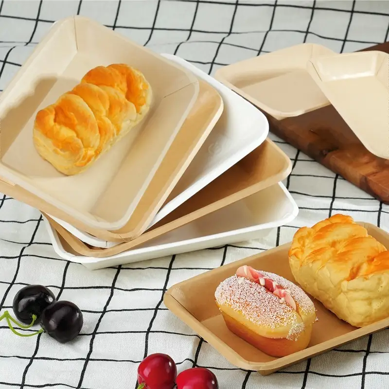 Tray nri akwụkwọ a na-atụfu nke Uchampak – Fries na ngwugwu ọkụkọ na-adịghị ize ndụ gburugburu ebe obibi 1