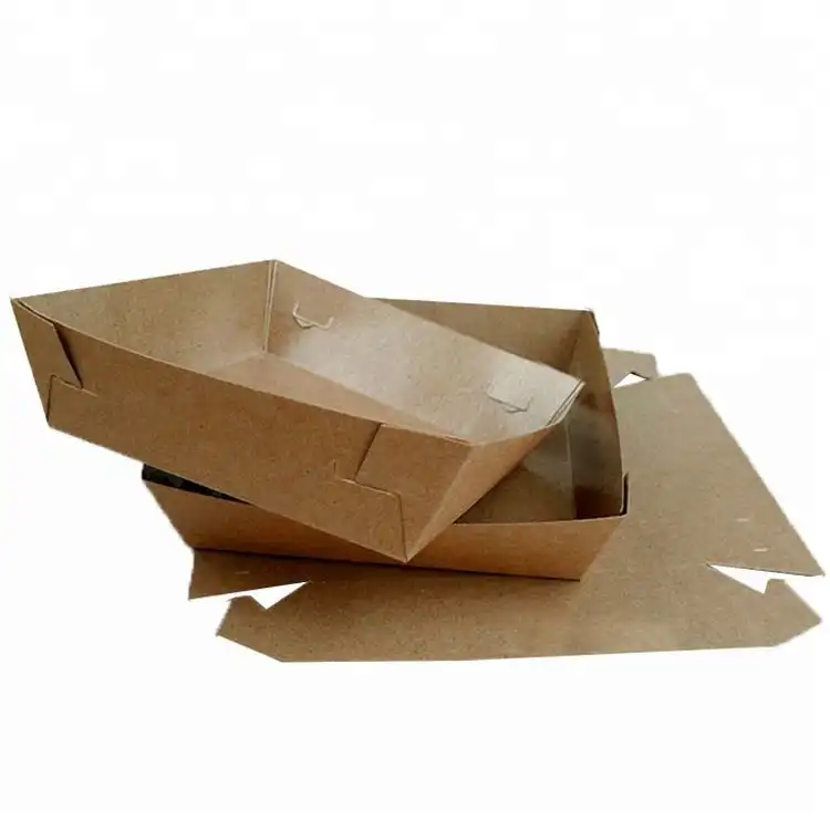 Uchampak Factory Custom Foldable Food Trays – Eco-Friendly Takeout Packaging 1
