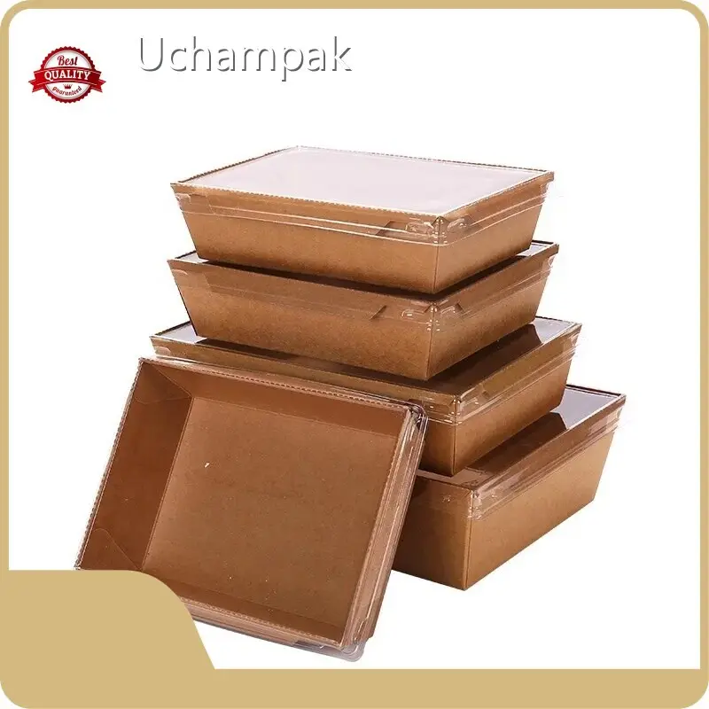Kraft Paper Bento Box Directly Sale for Fine Dining 1