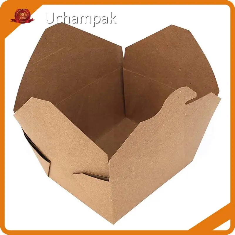 Paper Lunch Box with Compartments Fast Food Boxes Wholesale - Uchampak 1