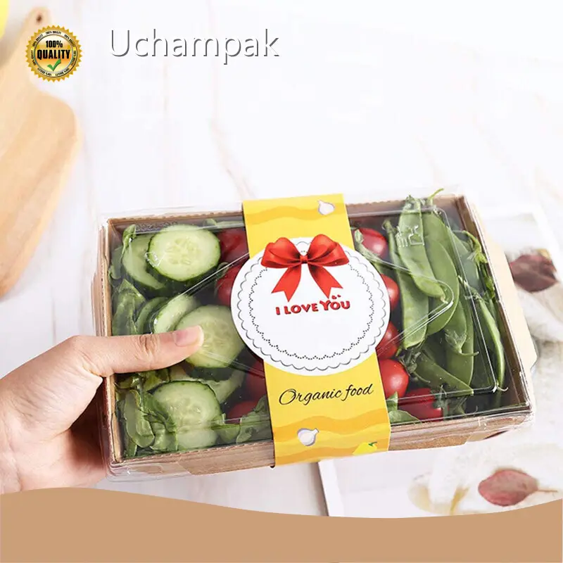 Kraft Lunch Box with Window - for Fine Dining - Uchampak 1