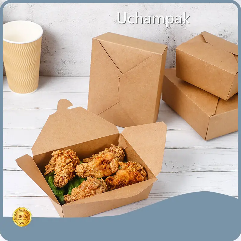 Safe to Use Kraft Paper Bento Box Manufacturing for Coffee Shops 1