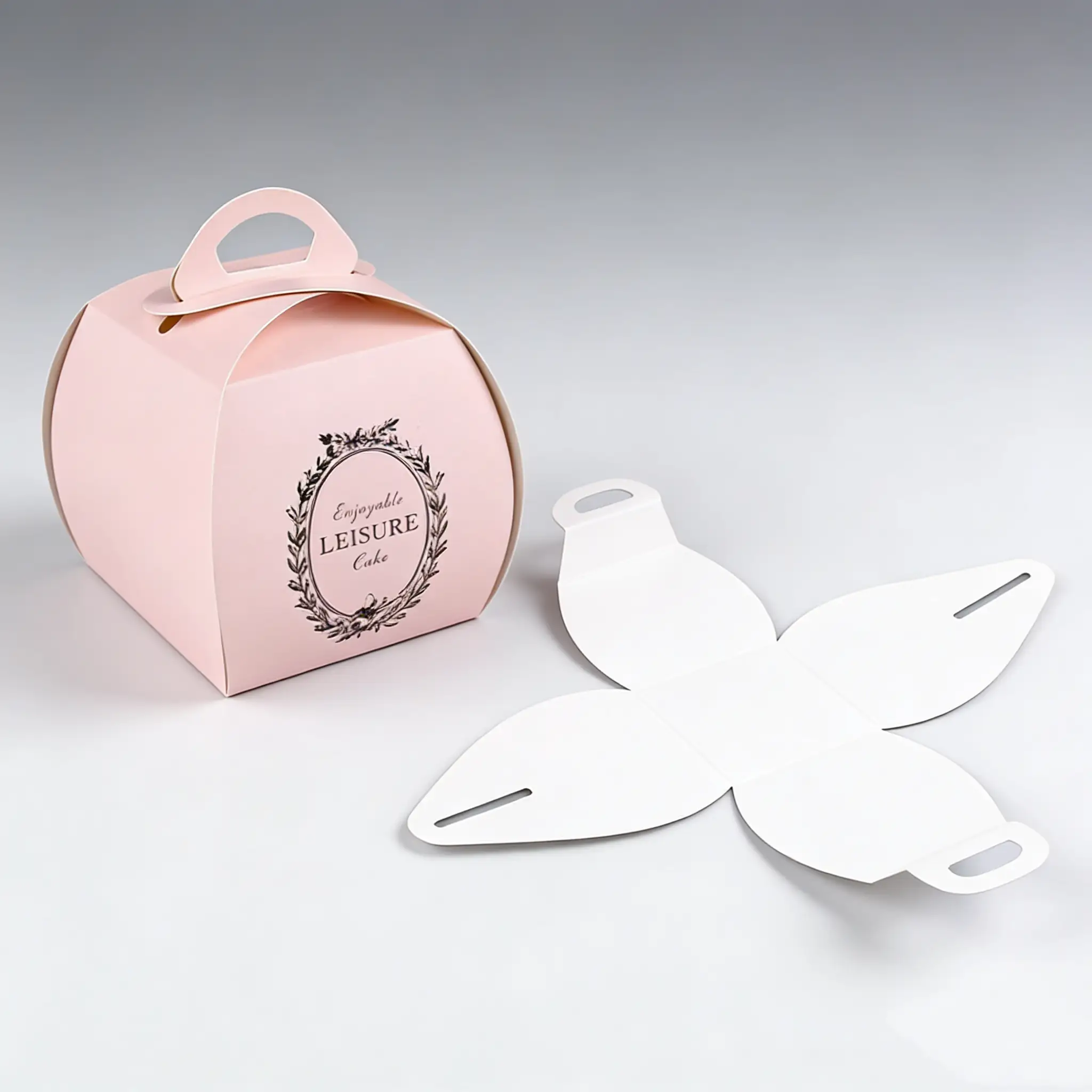 Uchampak - Pink ebipụtara obere igbe achicha agbamakwụkwọ maka windo mpịachi akwụkwọ &amp; Pak nwere ike ime 1