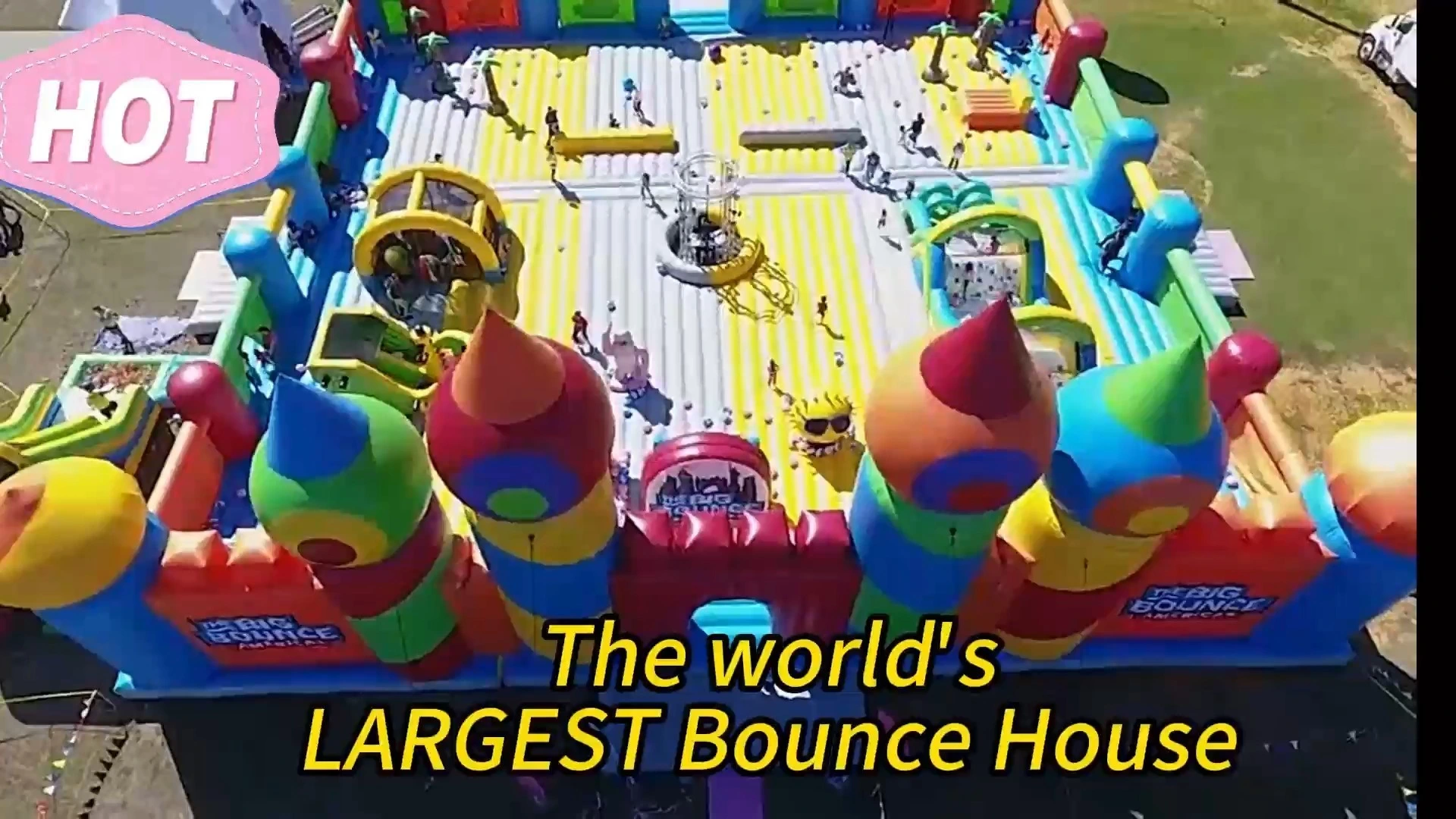 Largest Big Bouncer Inflatable Trampoline Theme Park Playground 1