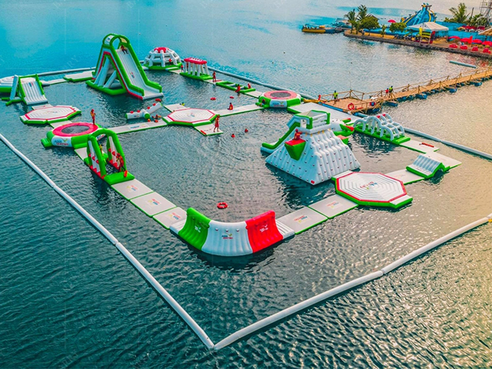 Water World Inflatable Floating Theme Park For Sea Pool Lake 1