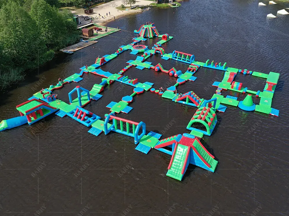 Inflatable Water Parks: Thrilling Features for a Cool Summer Escape 1