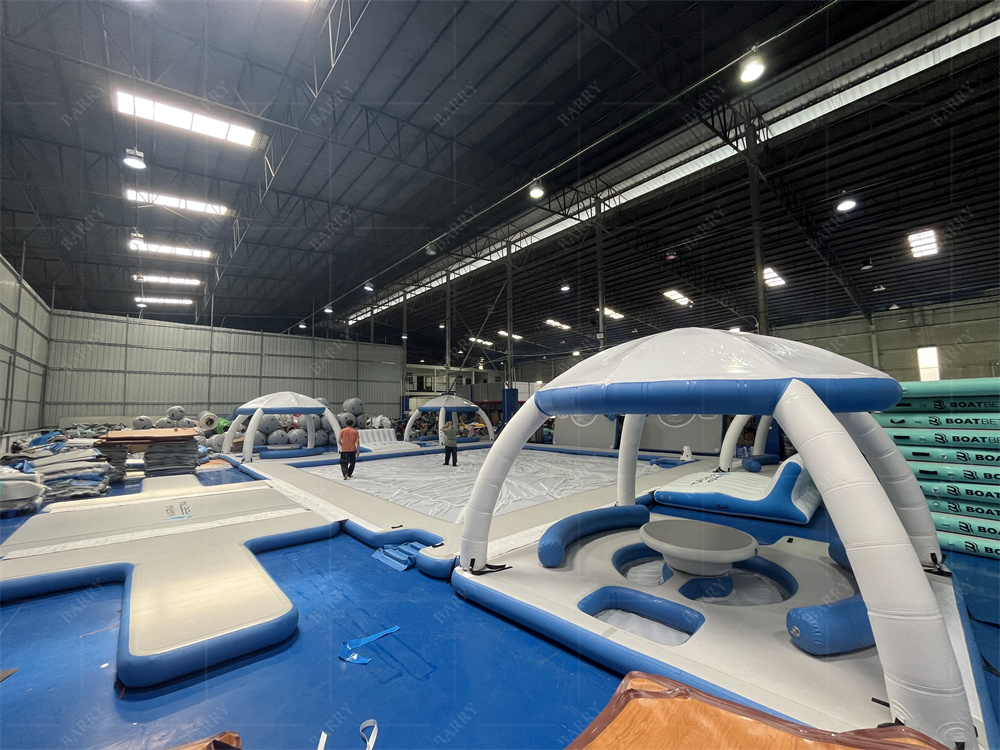 Floating Platform Inflatable Water Leisure Island