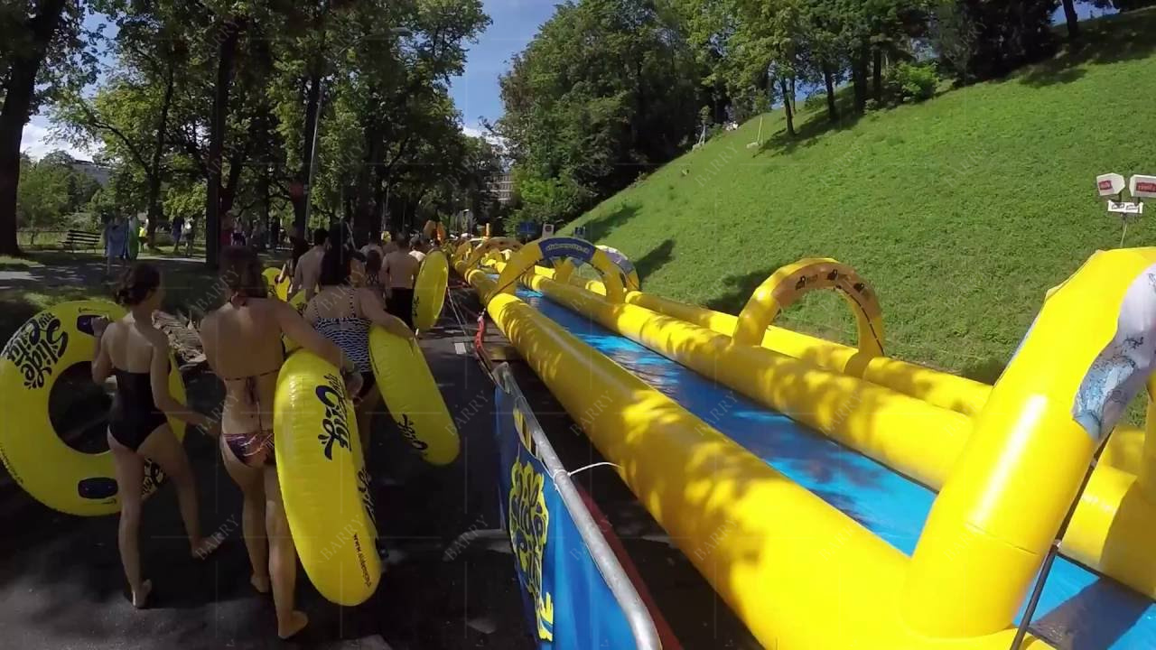  Find similar icon Commercial Inflatable Water Crazy Slide Water slip n Slide for City Slide Adults