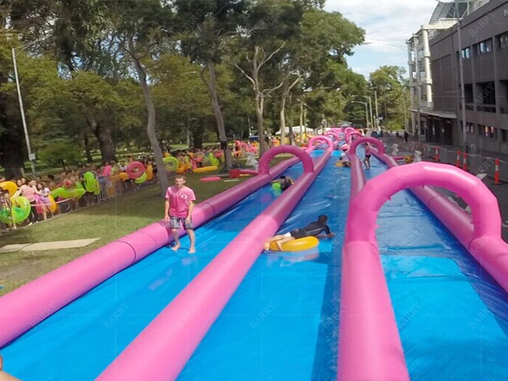 منزلق مائي قابل للنفخ في الشارع أو التل Slip N Slide للصيف 1