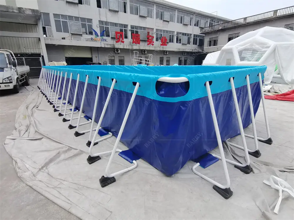 Maximize Your Swimming Pool Space with a Metal Frame Design 1