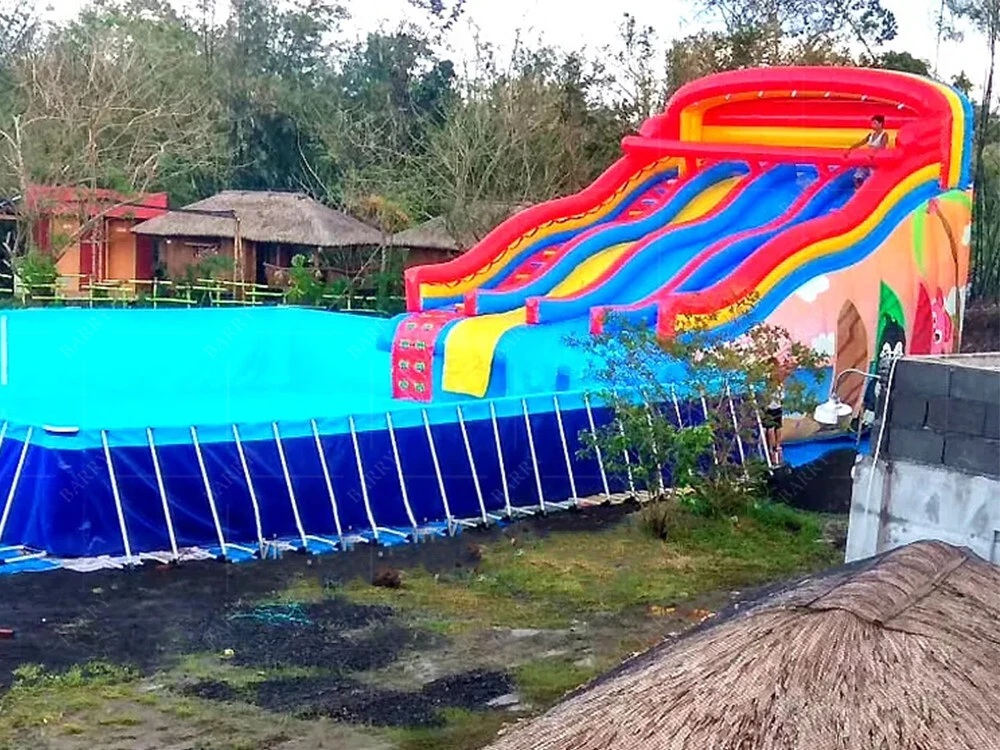 Customize Pvc Adult Hard Frame Above Ground Pool With Filter Pump 1