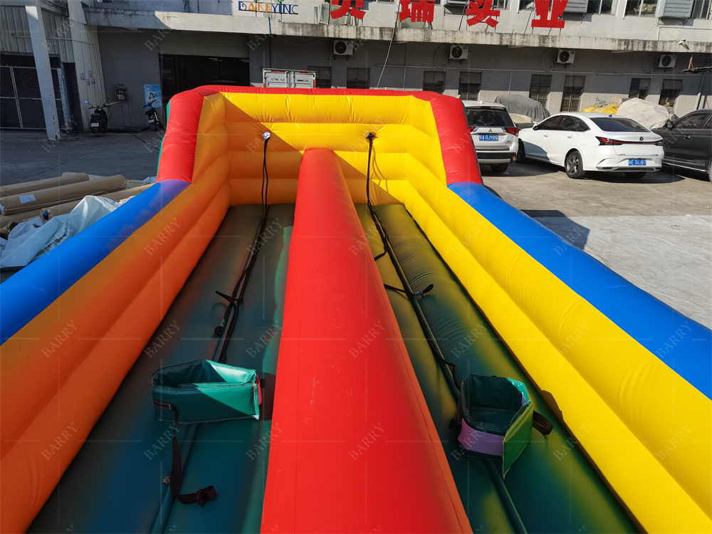 inflatable bungee run slam dunk