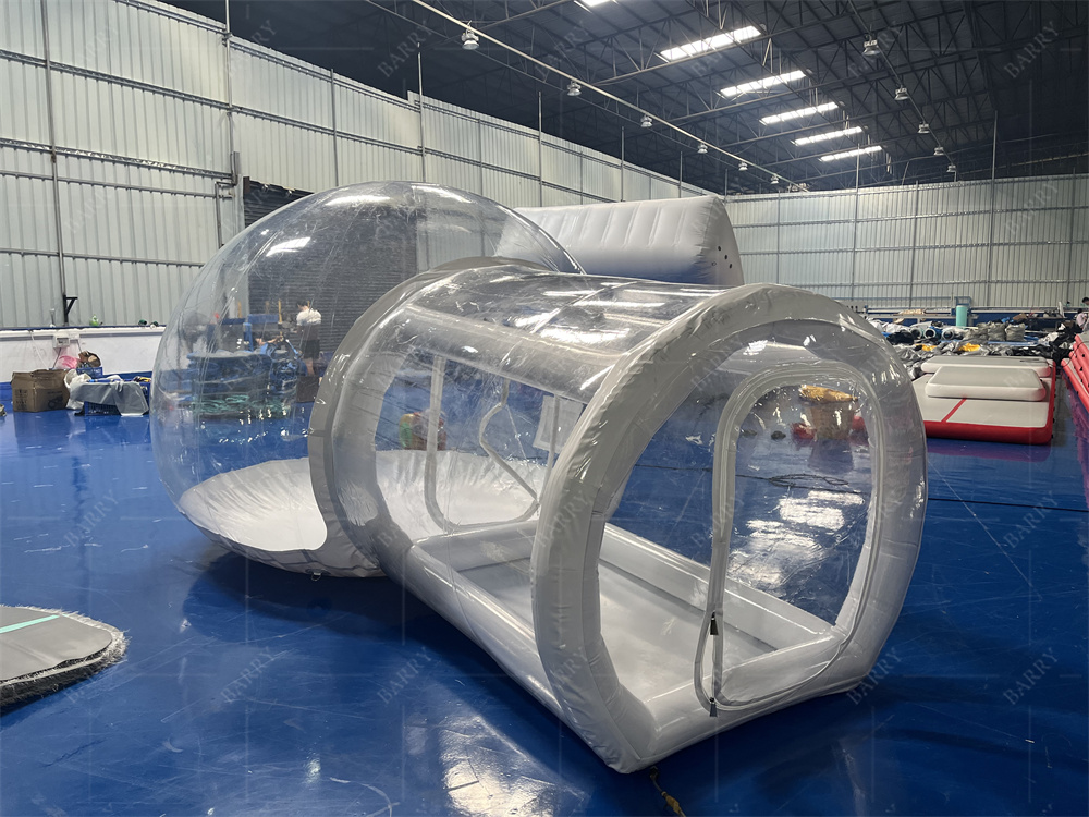 Tienda de campaña inflable transparente para niños, globo de fiesta, casa divertida, iglú de cristal inflable transparente gigante, redondo