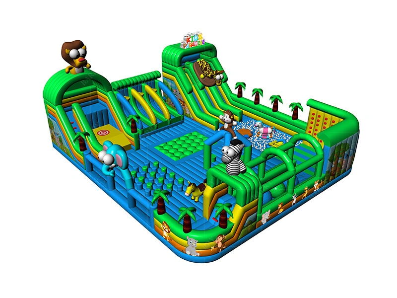 Toddle el parque de trampolín inflable de gorila grande interior para niños adultos 1