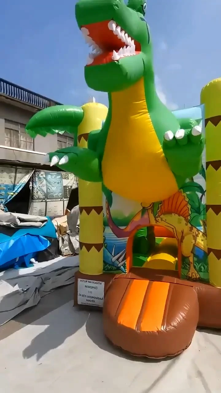 Gorila inflable de la palmera de la despedida de la luna del dinosaurio con la diapositiva 1