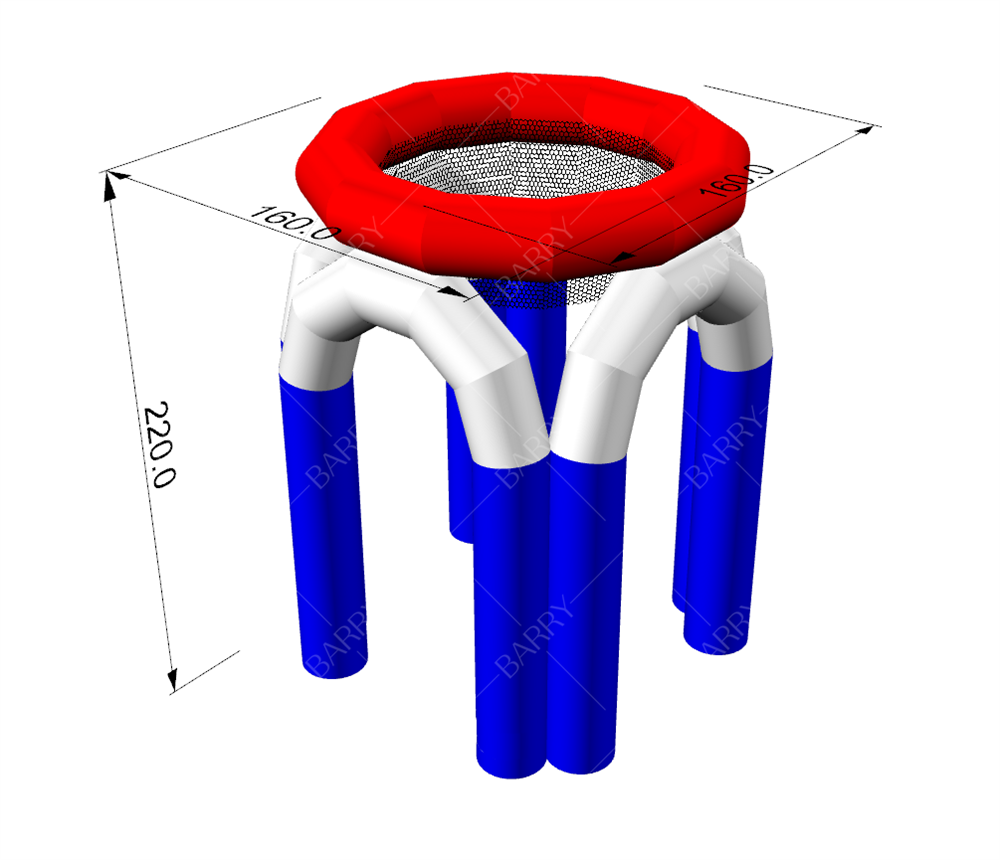 inflatable basketball hoop