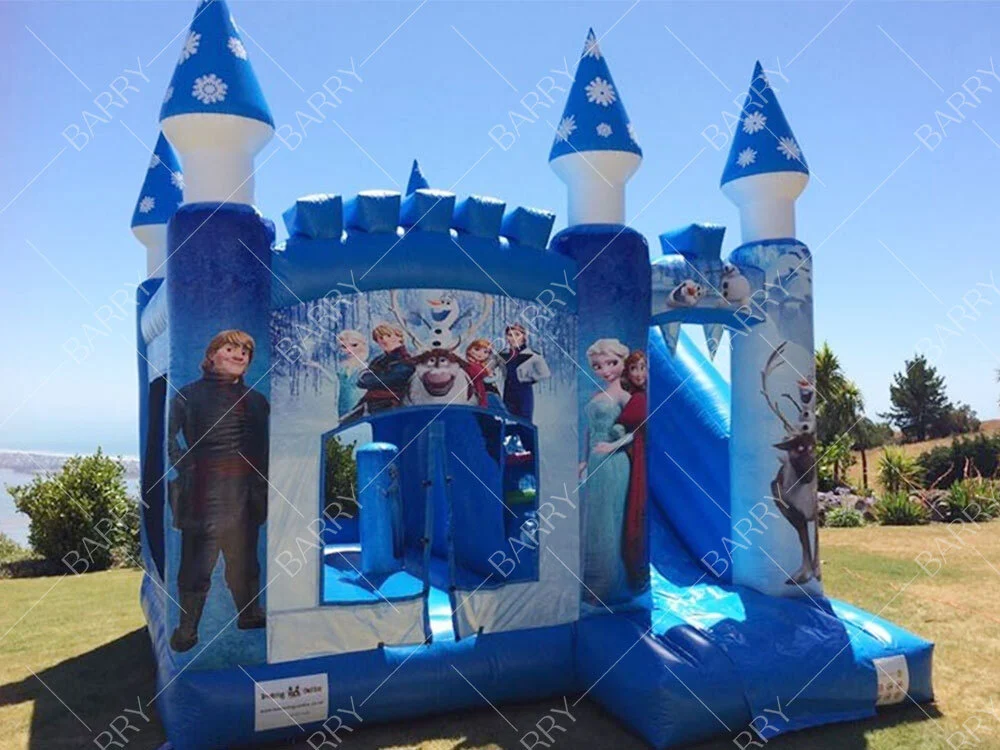 Frozen Bouncy Castle With Slide 1