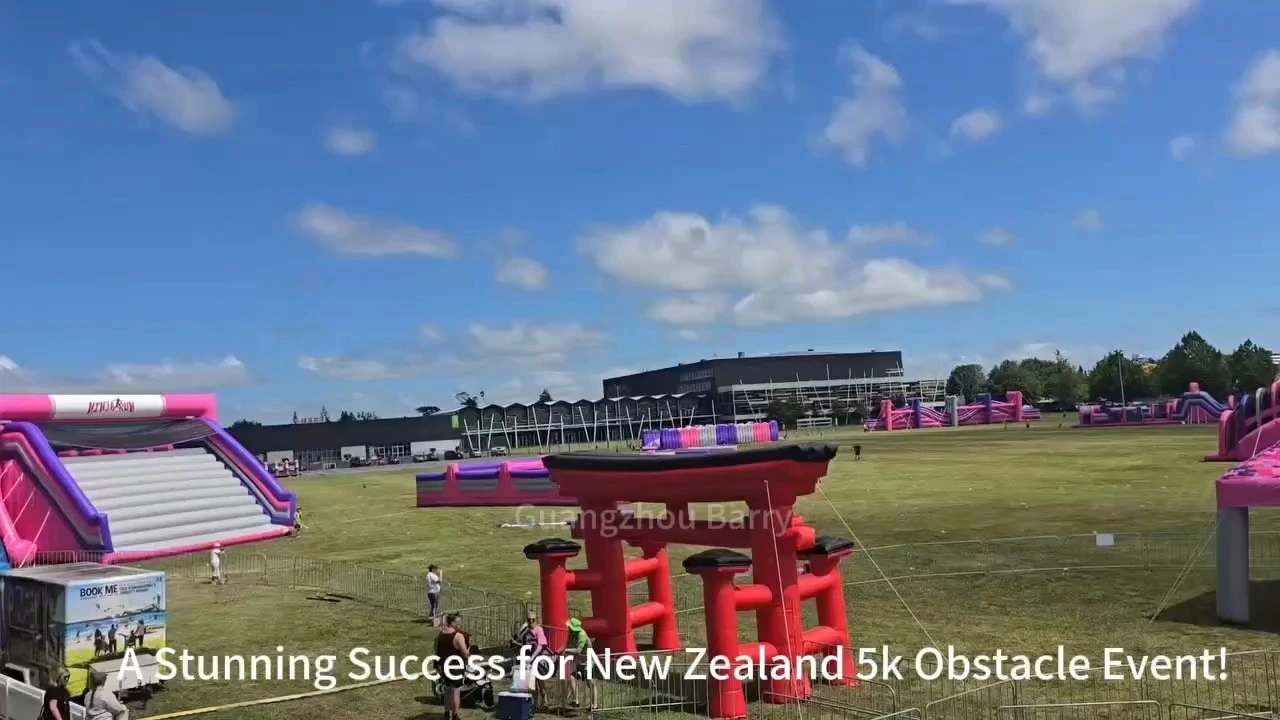 عوائق قابلة للنفخ كبيرة الحجم ورخيصة الثمن، بطول 5 كيلومترات. 1