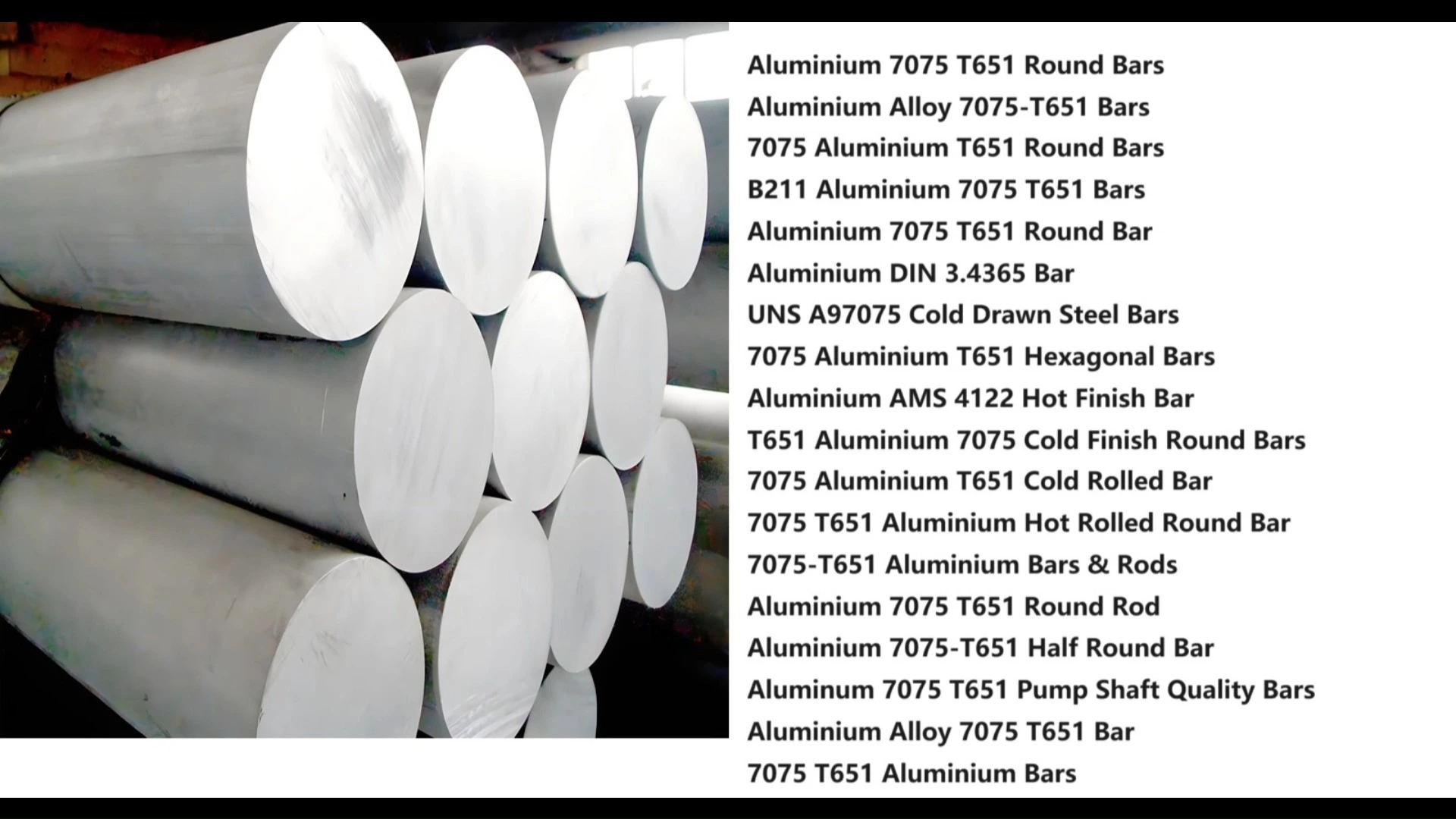 7075 F/T6/T651/T7351 Aluminum Bar Rod Supplier 1