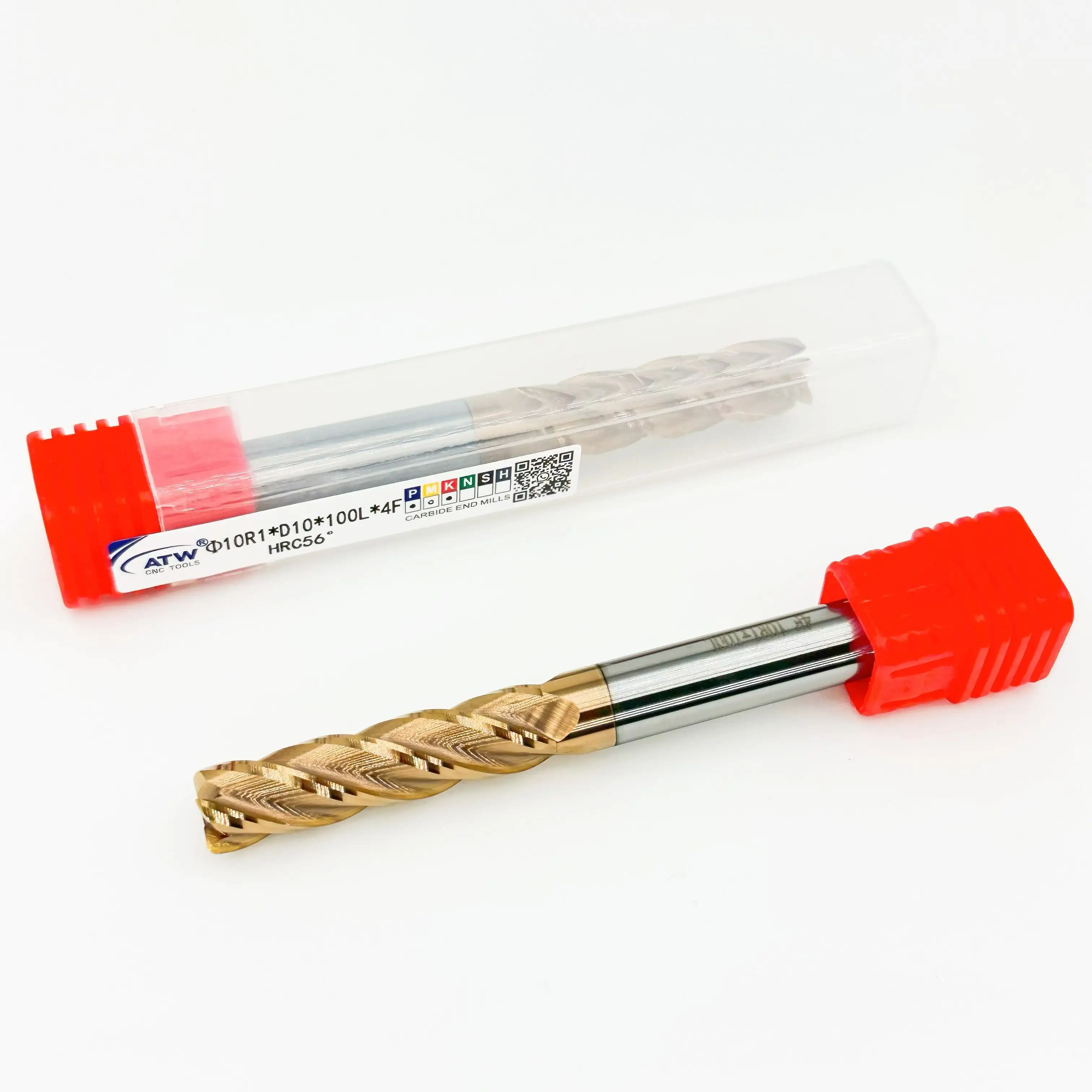 Cnc Milling Cutter Supplier D10R1*D10*100l*4F - - ATW CNC 2