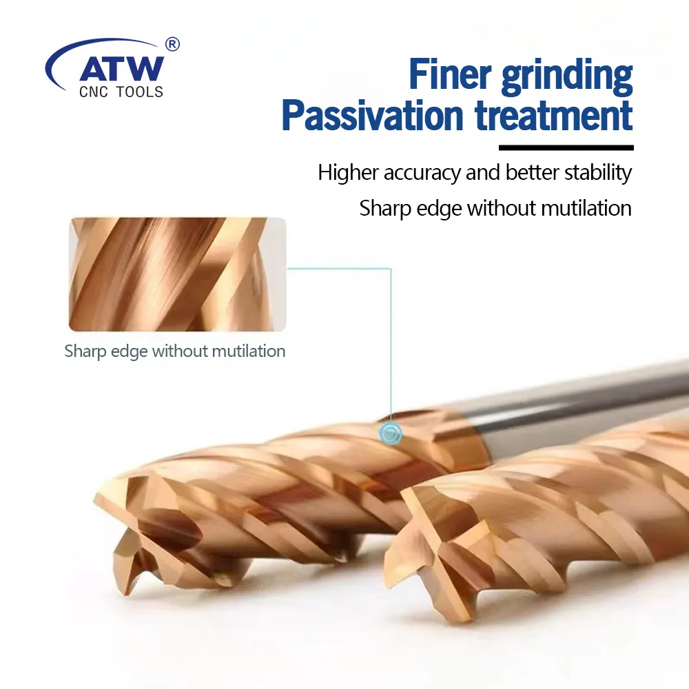 ATW CNC Square End Mill 10Precision Cutting 6