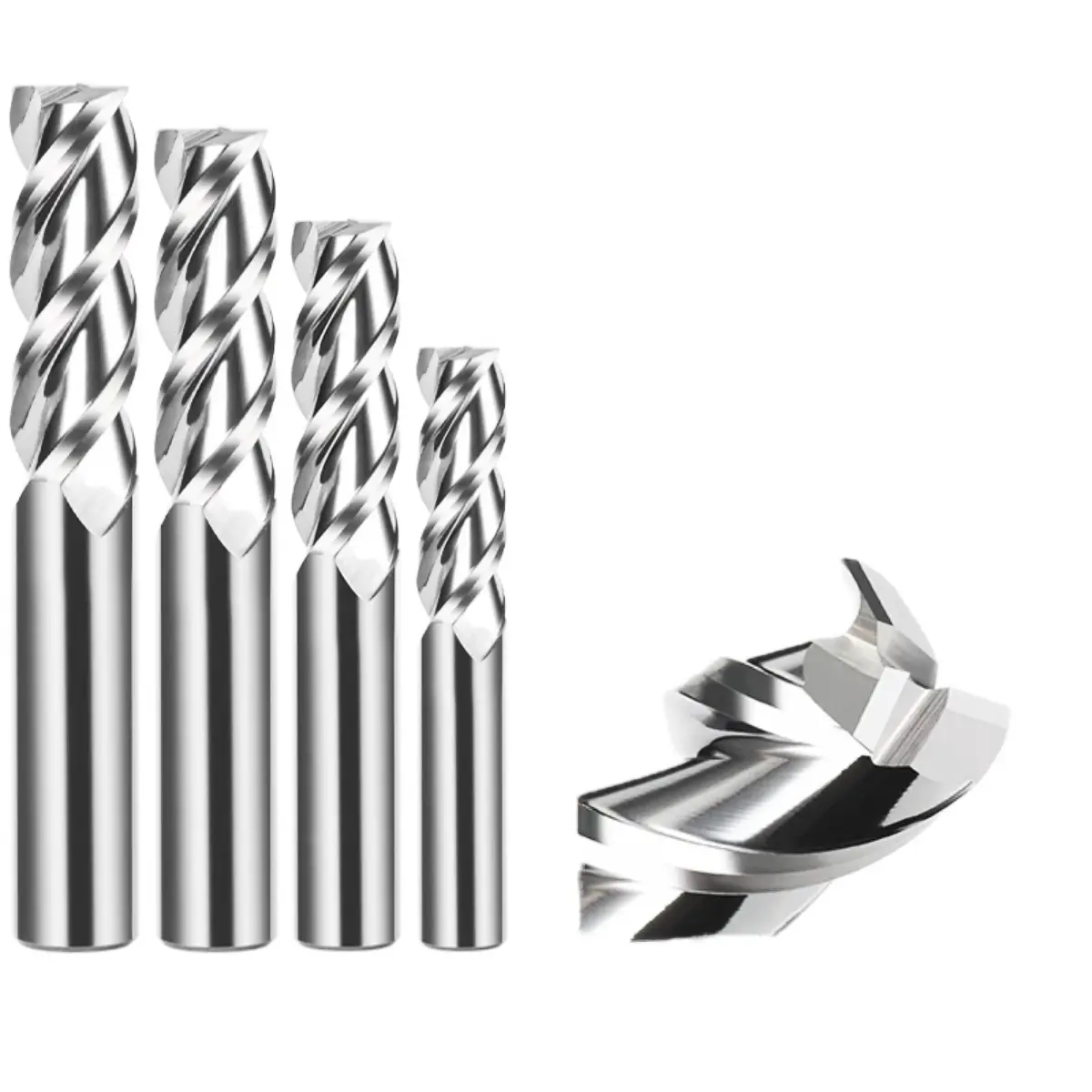 3 Flute High-Speed Aluminum End Mill - Carbide CNC Milling Cutter for Aluminum Alloys 1