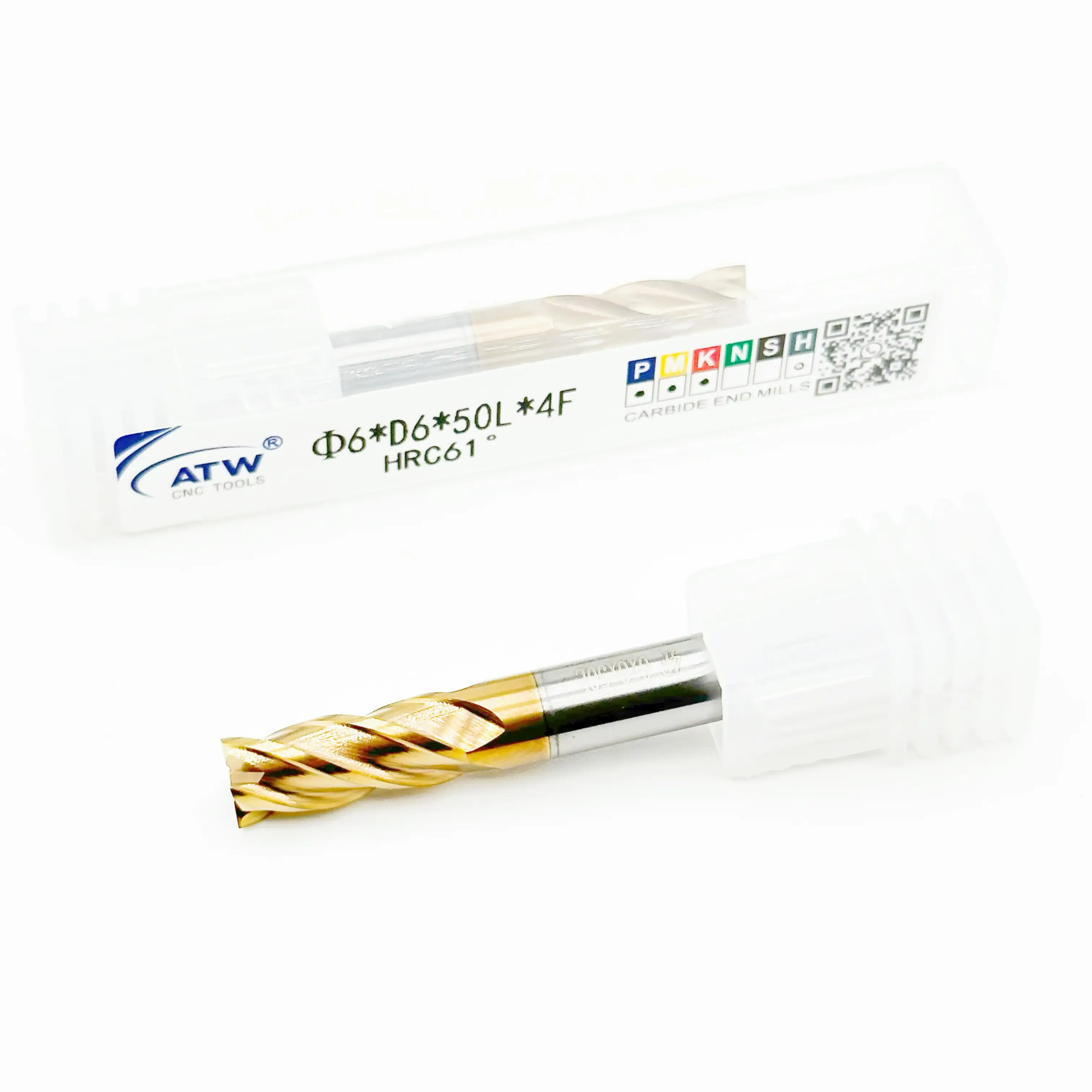 High-Performance 4-Flute TiN End Mill | Ideal for Aluminum/Steel/Stainless Steel CNC Machining  Mold Making 1