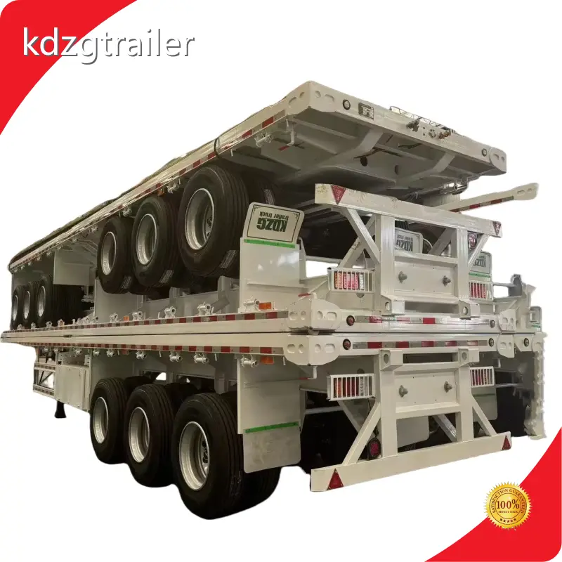 Flat Bed Trailer 28T - - KDZG Trailer Truck 1