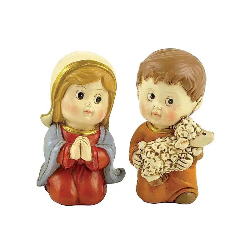 Ennas holding candle christian figurines promotional family decor 1