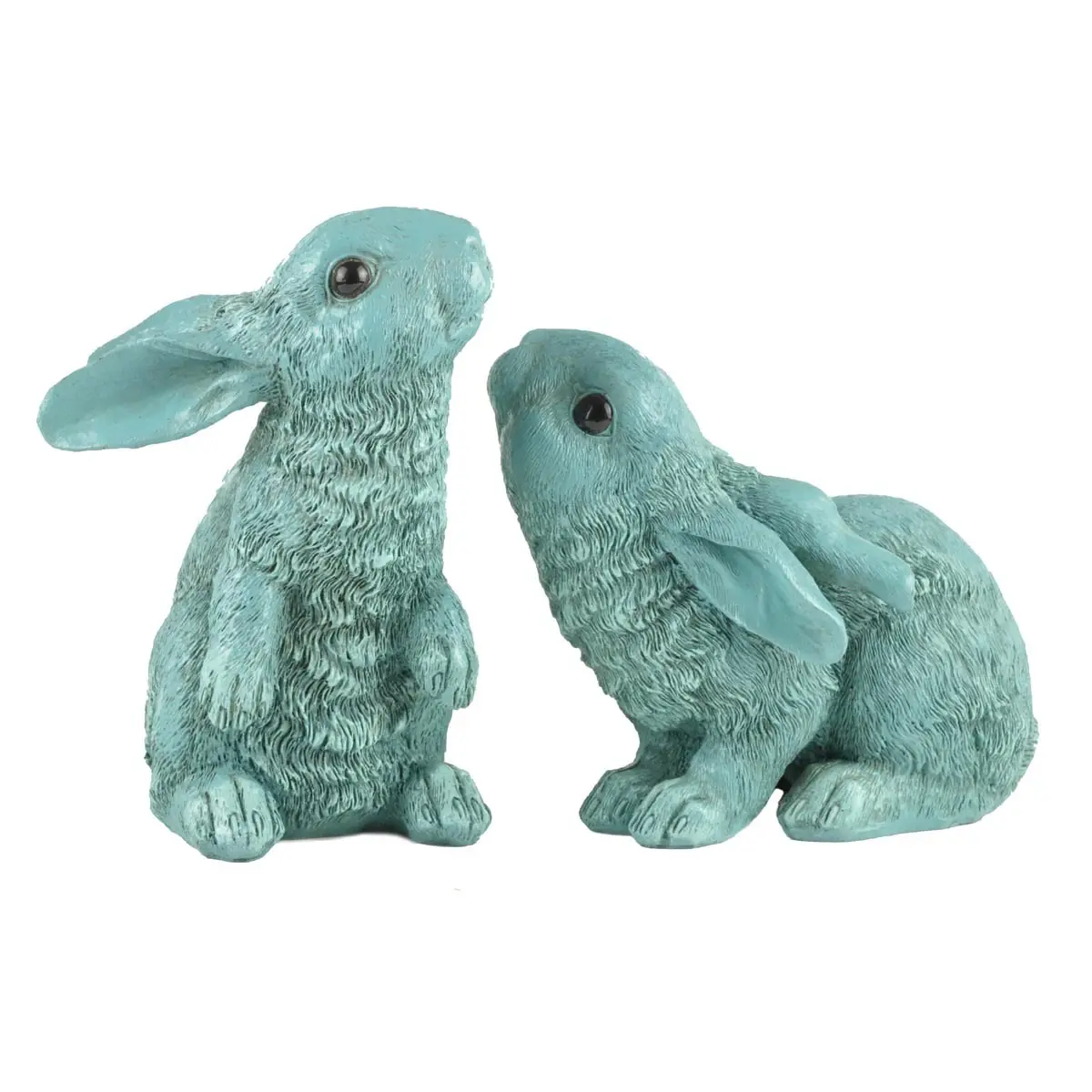 Ennas decorative vintage easter bunny figurines polyresin micro landscape 1