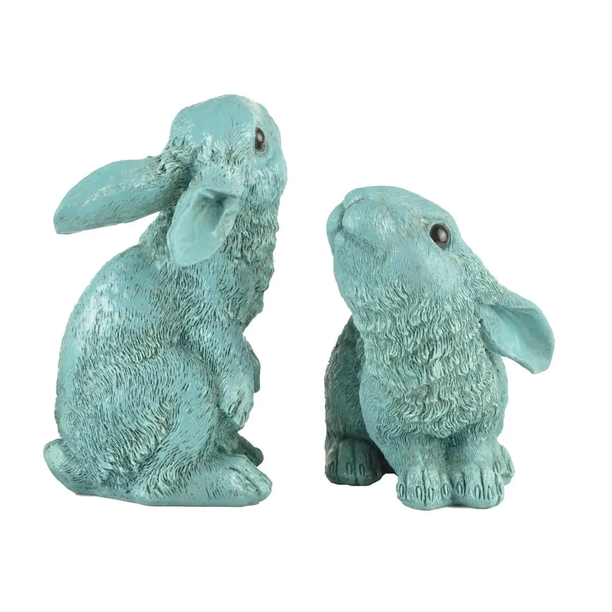 Ennas decorative vintage easter bunny figurines polyresin micro landscape 4