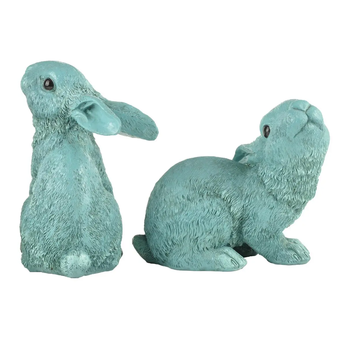 Ennas decorative vintage easter bunny figurines polyresin micro landscape 2