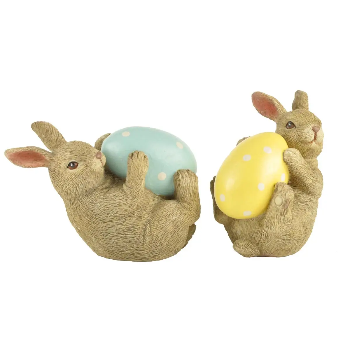 Ennas free sample easter rabbit decor polyresin micro landscape 1
